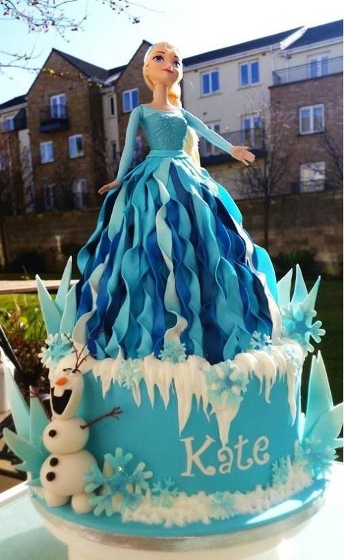 21 Disney Frozen Birthday Cake Ideas and Images -   13 cake decor frozen
 ideas