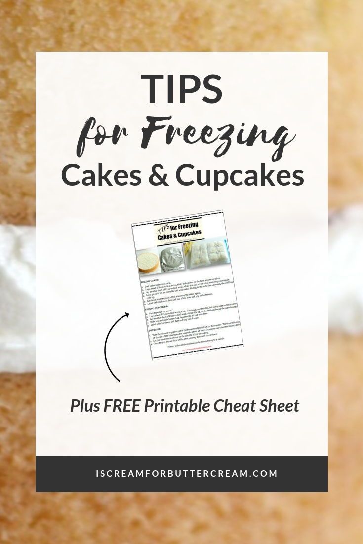 Tips for Freezing Cakes and Cupcakes -   13 cake decor frozen
 ideas