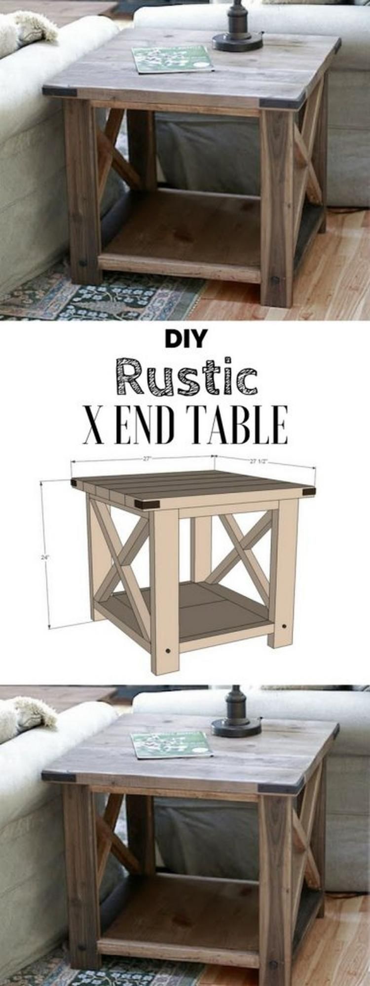 80+ Smart Diy Rustic Home Decors You Should Try it! -   16 diy projects Decoration side tables
 ideas