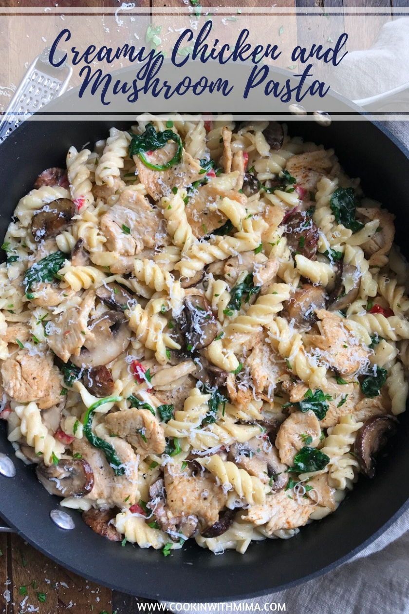 Creamy Chicken and Mushroom Pasta -   16 lunch recipes noodles
 ideas