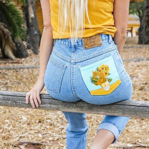 How to Paint On Jeans (5 steps with pictures) -   17 DIY Clothes Shoes fashion
 ideas