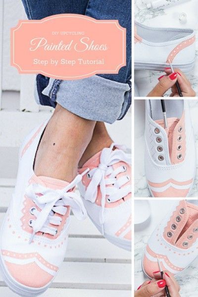 Upcycling DIY Schuhe mit neuer Farbe bemalen -   17 DIY Clothes Shoes fashion
 ideas