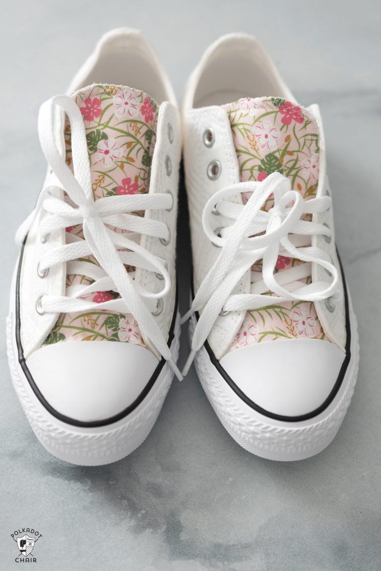 How to Customize your Converse with Fabric -   17 DIY Clothes Shoes fashion
 ideas