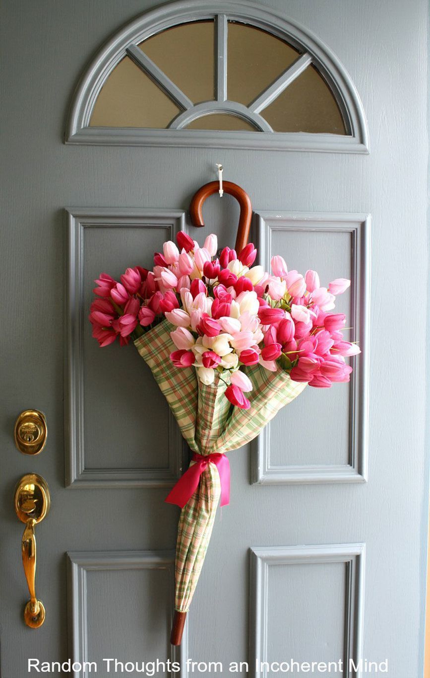 12 Beautiful Decorations to Hang on Your Door That Aren't Wreaths -   18 valentine door decor
 ideas