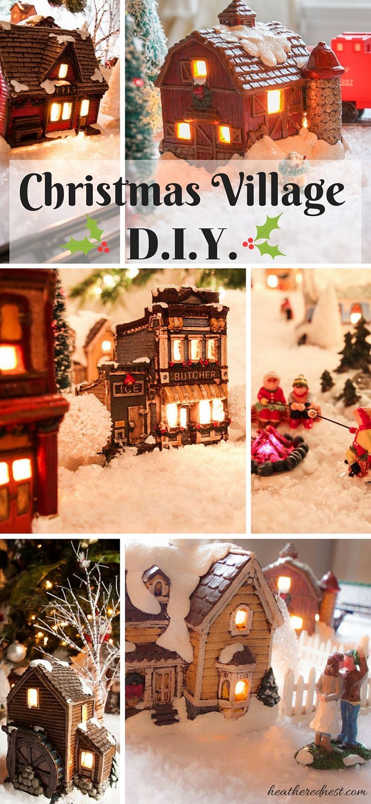 19 diy christmas village
 ideas