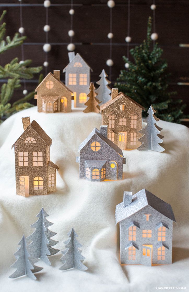 19 diy christmas village
 ideas