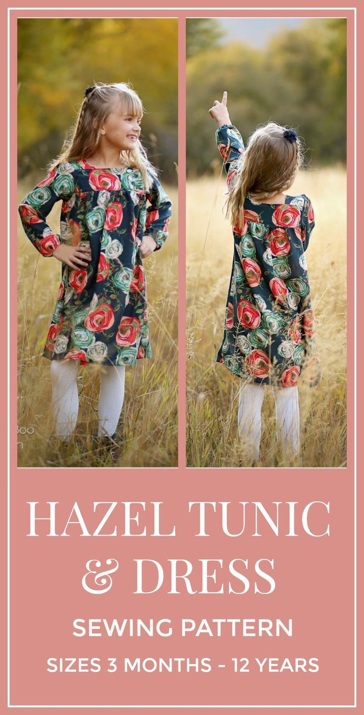 Hazel Dress and Tunic -   19 DIY Clothes For Kids dresses
 ideas