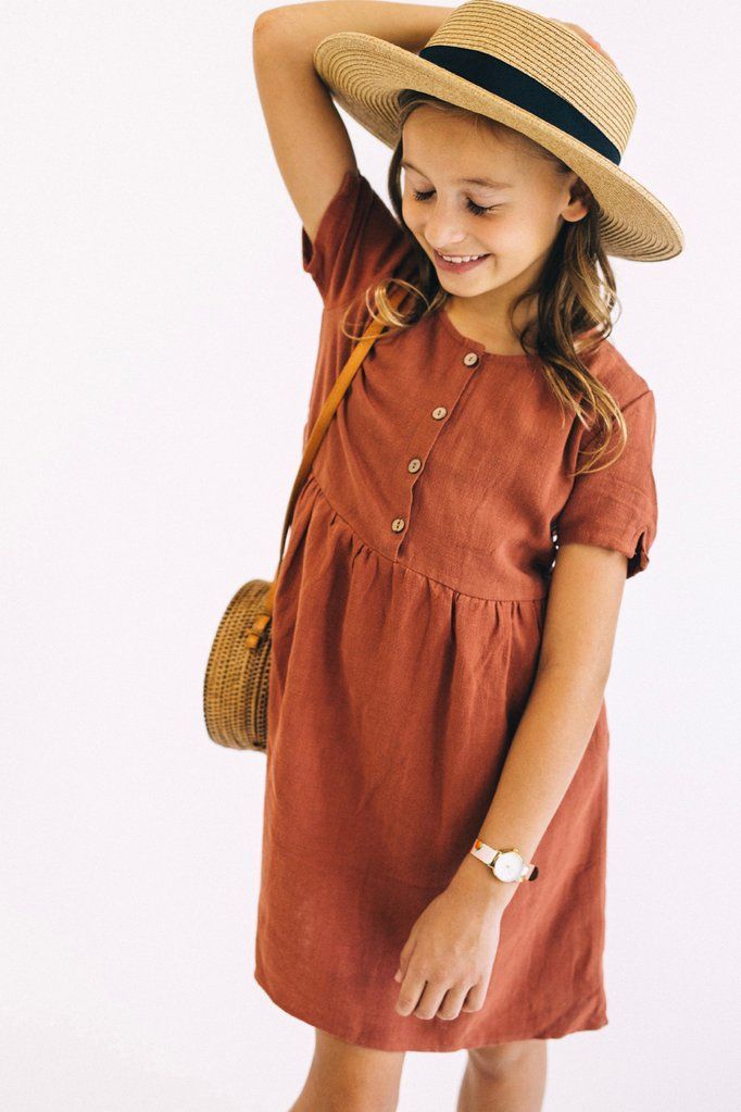 Quincy Button Dress -   19 DIY Clothes For Kids dresses
 ideas