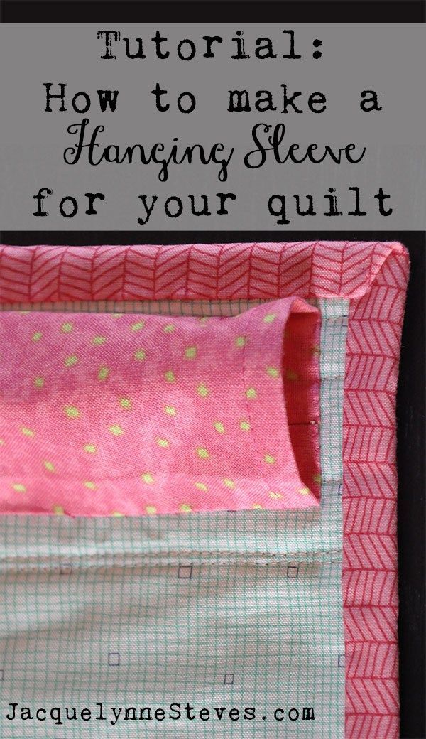 How to Make a Hanging Sleeve for a Quilt -   19 fabric crafts Art wall hangings
 ideas