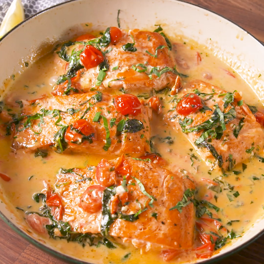 Tuscan Butter Salmon -   19 healthy recipes salmon
 ideas