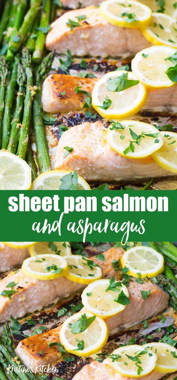 Sheet Pan Salmon and Asparagus -   19 healthy recipes salmon
 ideas