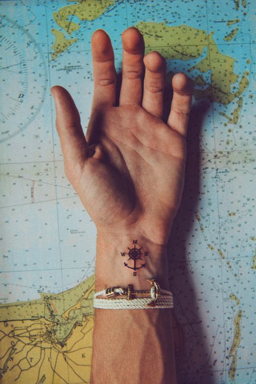 Compass Tattoos for Men -   19 minimalist tattoo men
 ideas