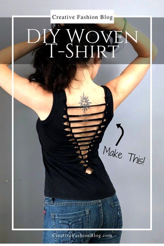 DIY No-Sew T-shirt Refashion -   20 DIY Clothes Man simple
 ideas