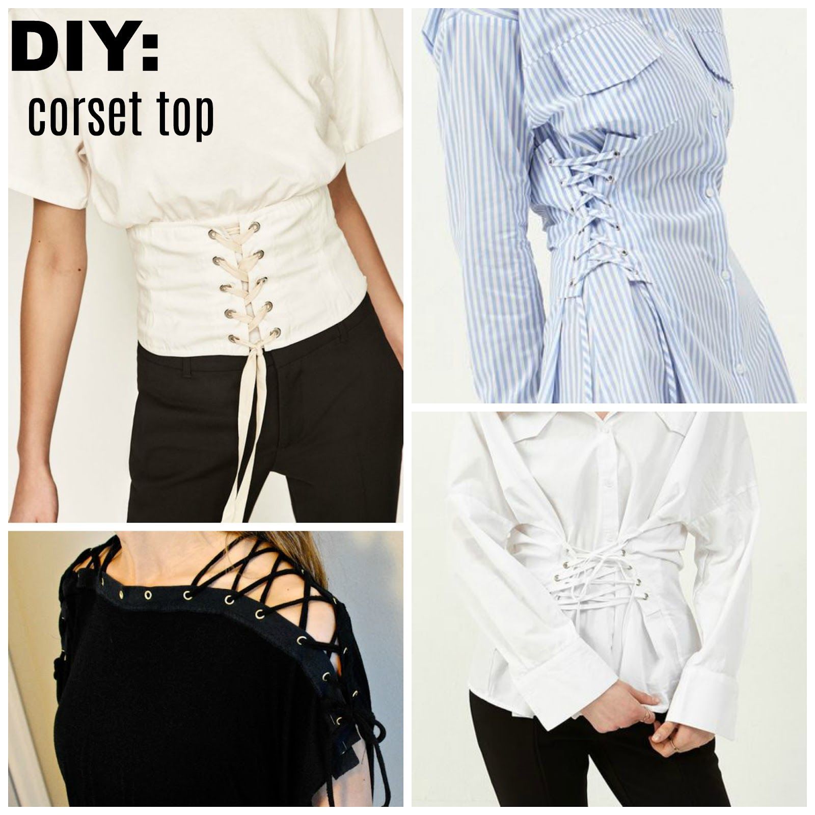 DIY Corset Top -   20 DIY Clothes Man simple
 ideas