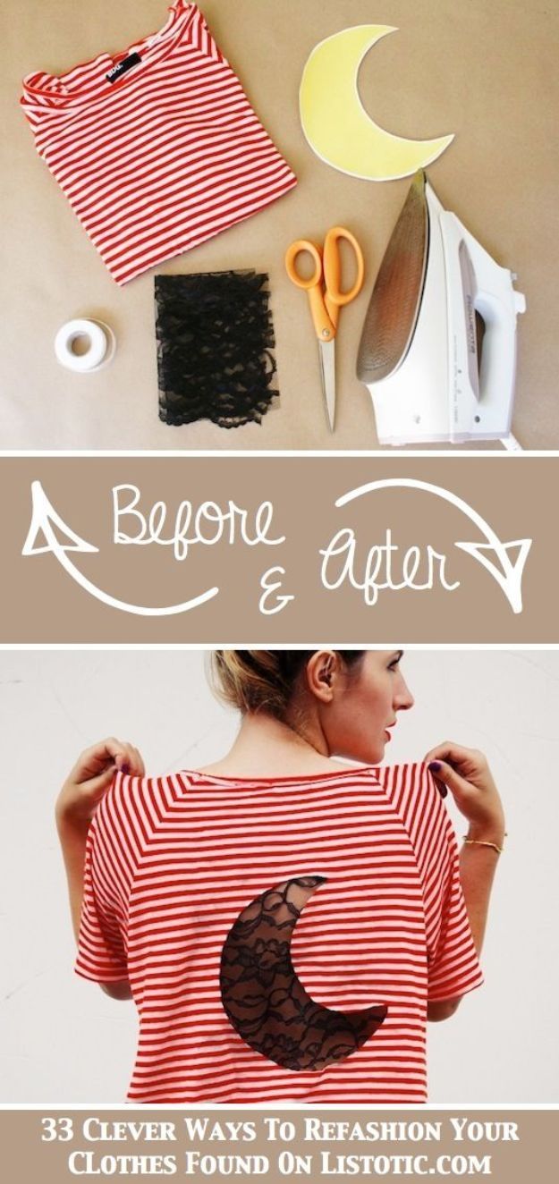 35 Easy T-Shirt Makeovers for Creatively Cool Clothing -   20 DIY Clothes Man simple
 ideas