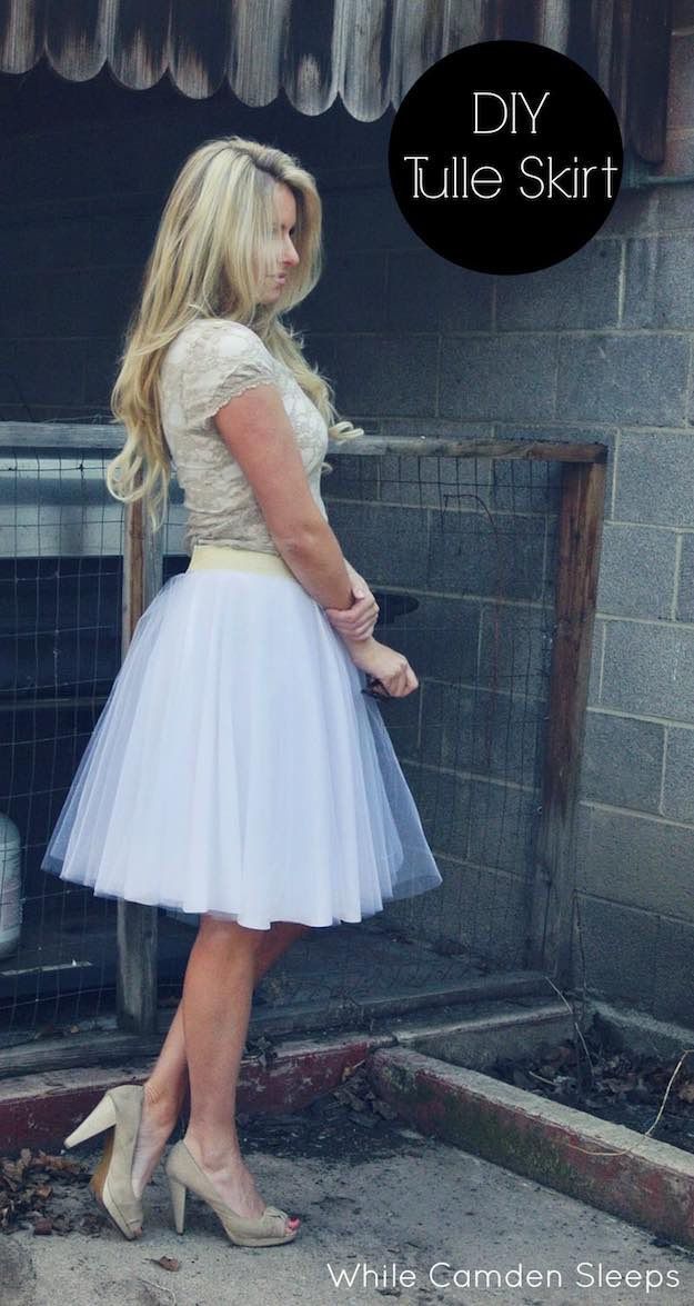 37 Brilliant DIY Clothes Tutorials, Ideas, And Clothing Hacks For Women -   21 DIY Clothes Fashion tulle skirts
 ideas