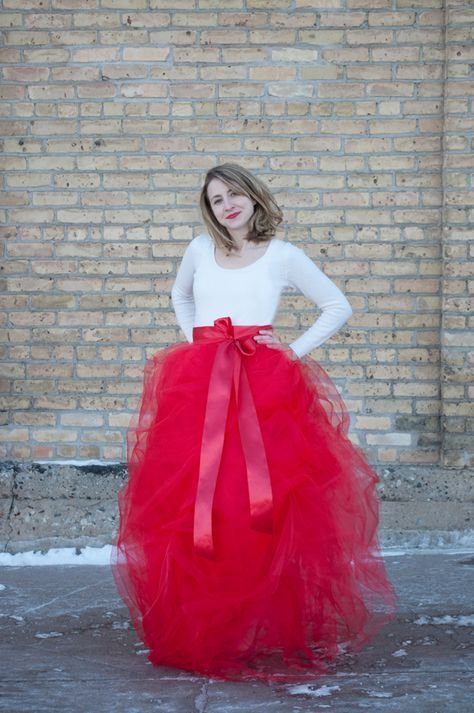 Red Tulle Skirt -   21 DIY Clothes Fashion tulle skirts
 ideas