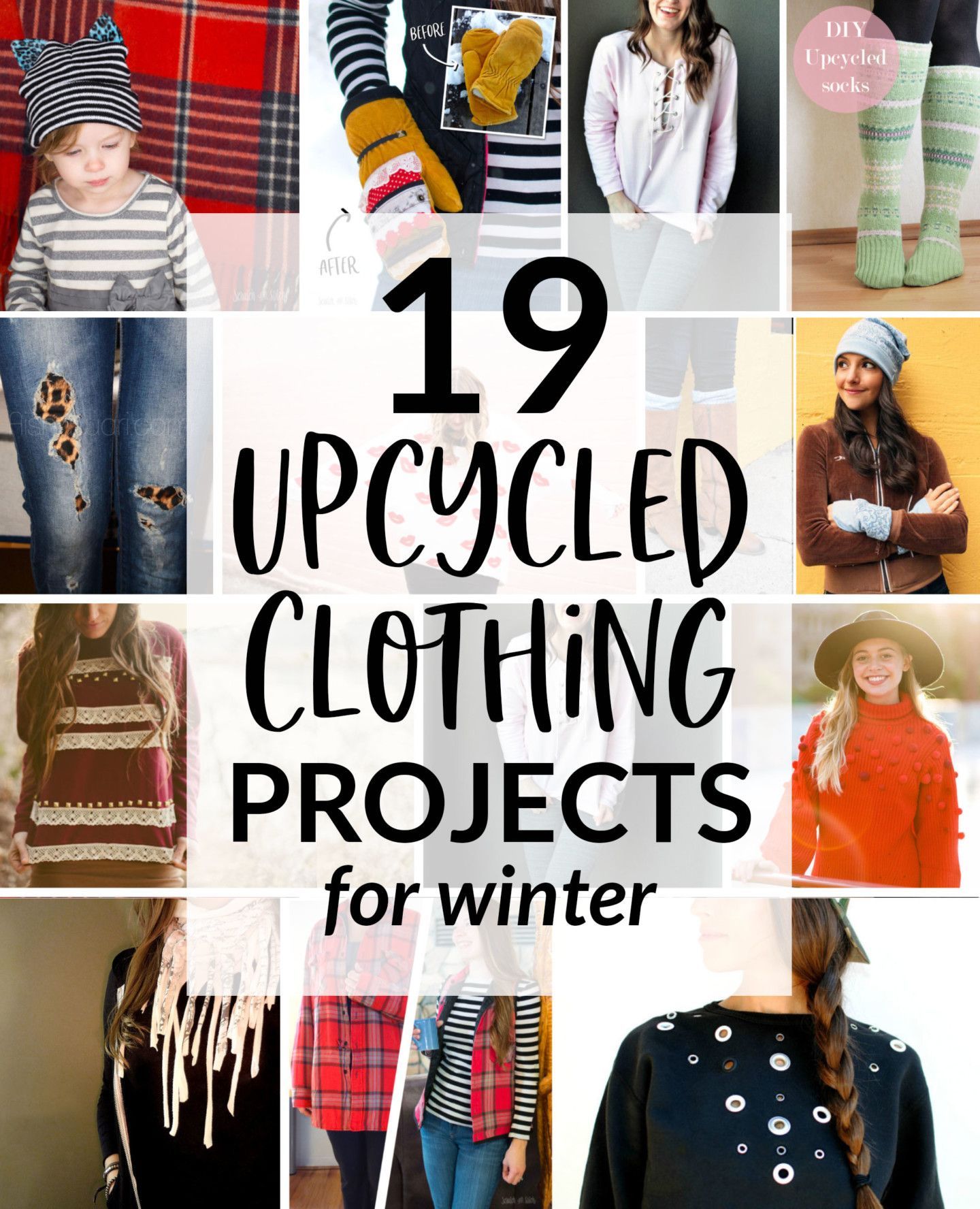 Upcycled Clothing: 19 Winter Refashion Projects to Warm Up this Winter -   21 DIY Clothes Winter easy
 ideas