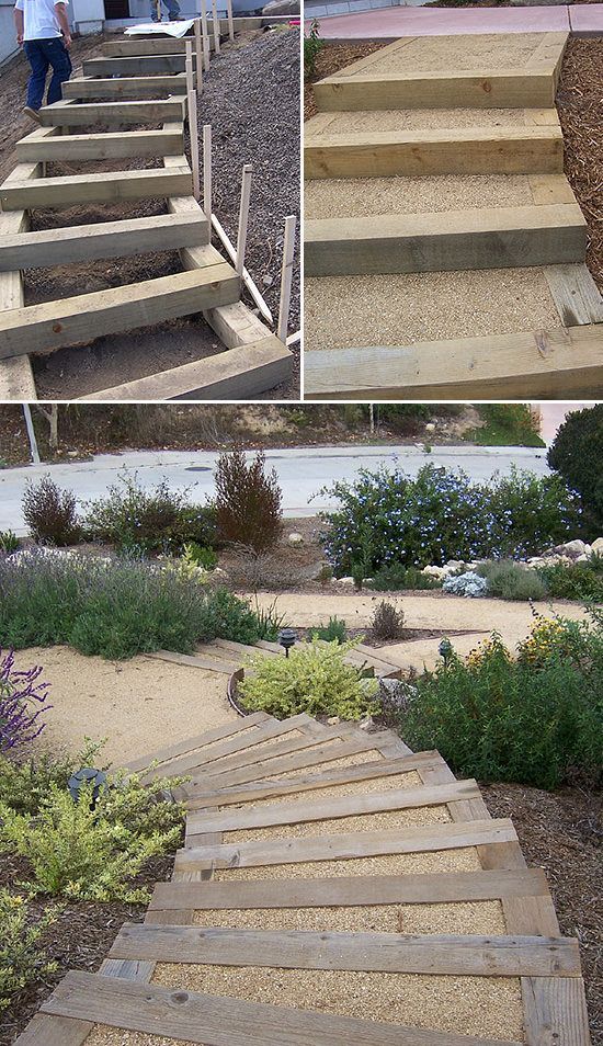 Step by Step! : DIY Garden Steps & Outdoor Stairs -   21 diy garden steps
 ideas