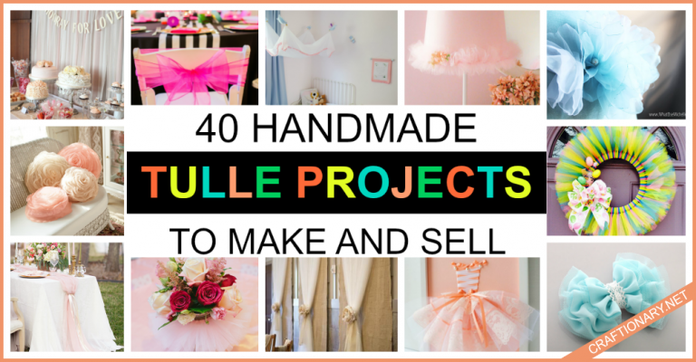 DIY tulle fabric projects to make and sell at home - craftionary.net -   21 fabric crafts For Teens make and sell
 ideas