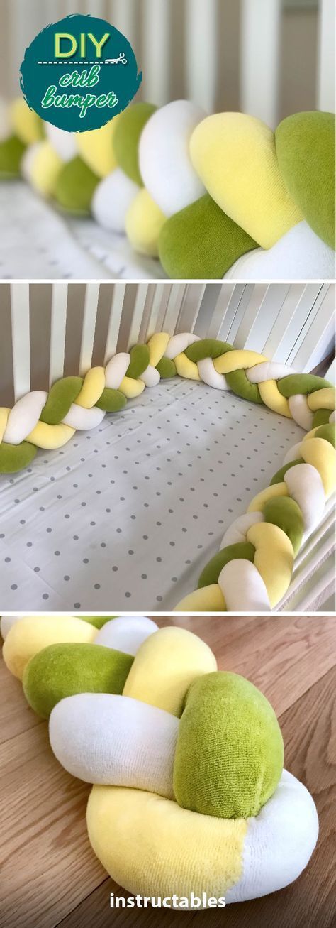 Baby Crib/Cot Braided Bumper -   22 diy baby room
 ideas