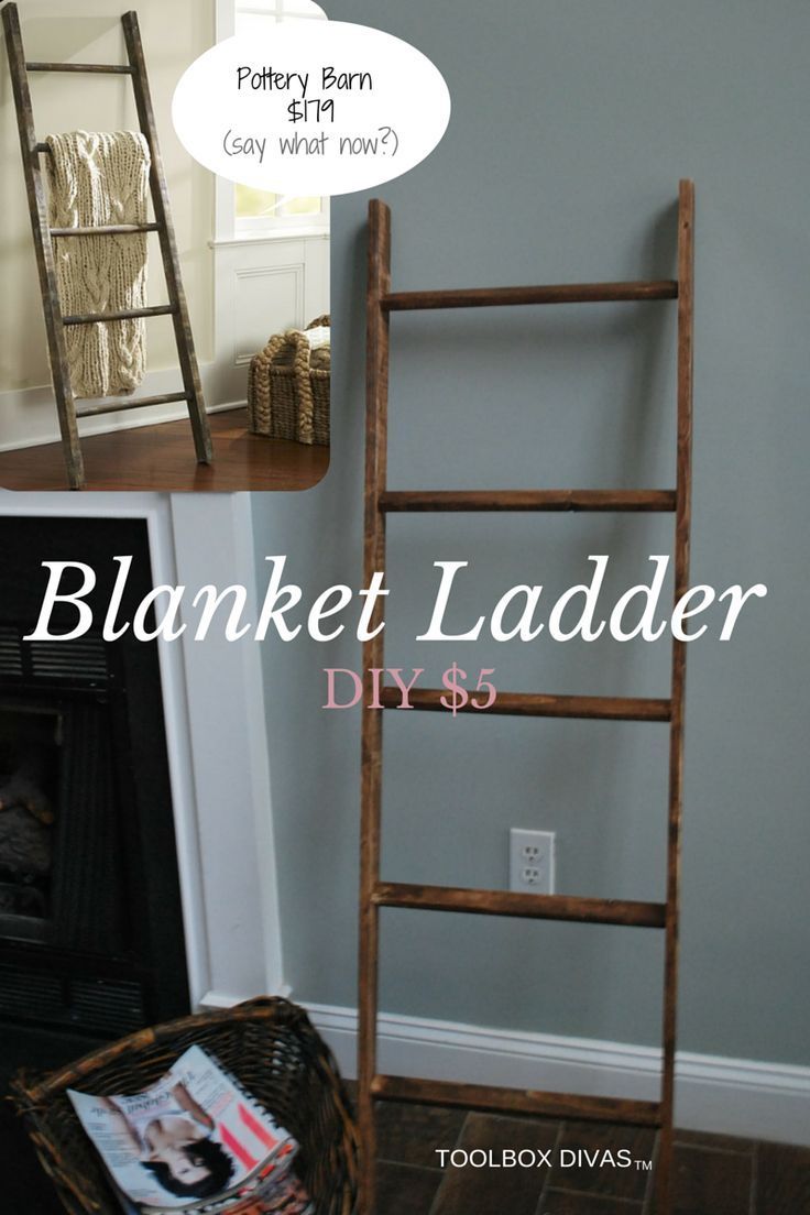 DIY Blanket Ladder For a Baby's Room -   22 diy baby room
 ideas