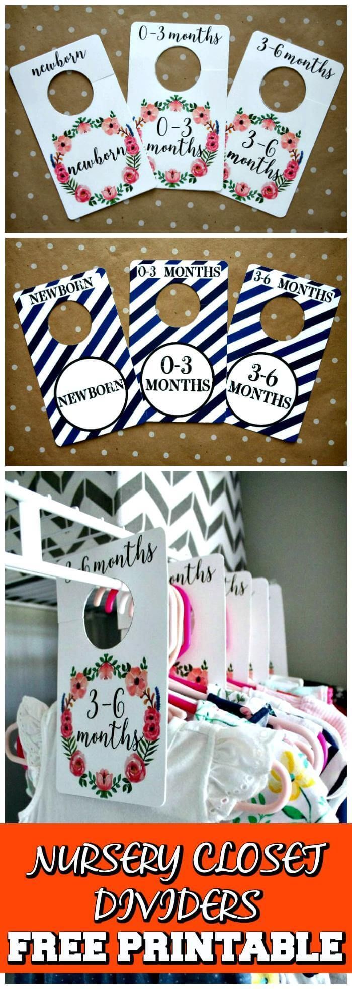 20 Easy DIY Baby Closet Dividers To Organize Baby Clothes -   22 diy baby room
 ideas