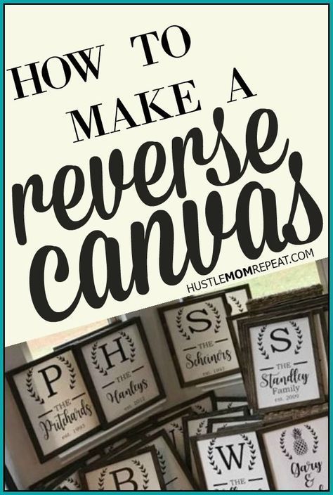 How To Make A Reverse Canvas Sign -   22 diy projects Ideas canvases
 ideas