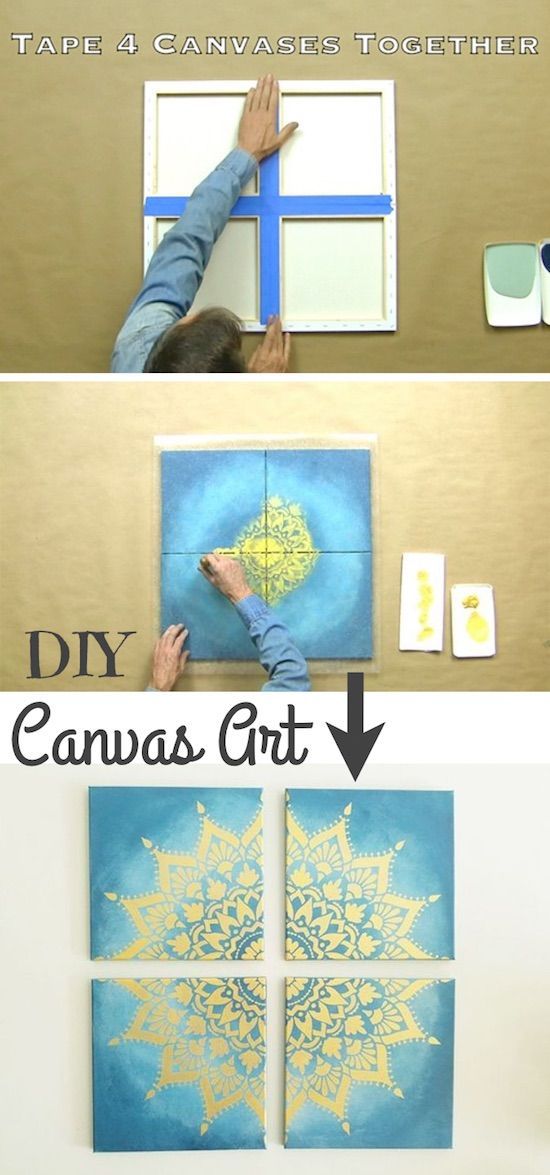 30 Easy Craft Ideas That Will Spark Your Creativity (DIY Projects For Adults) -   22 diy projects Ideas canvases
 ideas