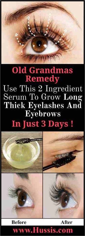 Old Grandmas Remedy Use This 2 Ingredient Sеrum To Grow Long Thick Eyelashes And Eyеbrows In Just 3 Days -   22 long style diy
 ideas