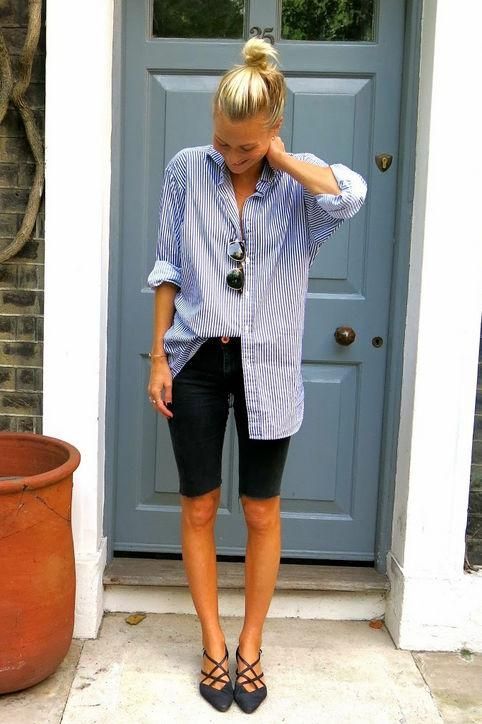 13 Ways to Wear Long Shorts and Still Look Stylish -   22 long style diy
 ideas