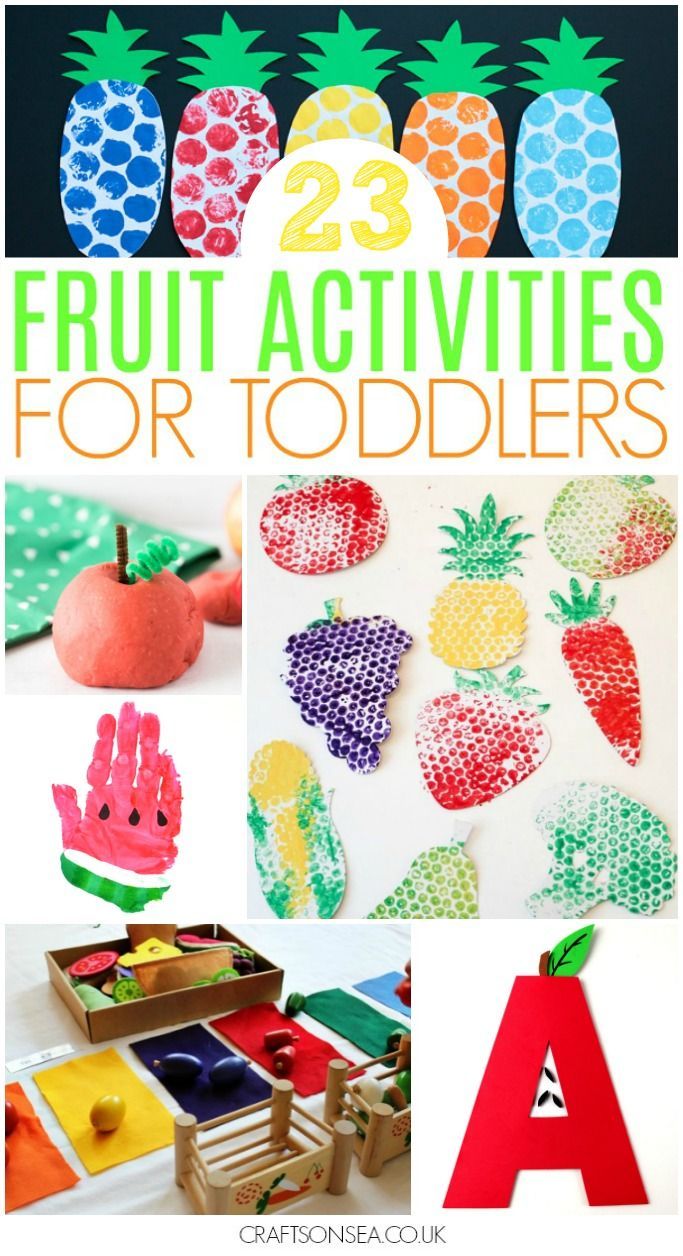 23 Fun Fruit Activities for Toddlers -   22 preschool crafts activities
 ideas