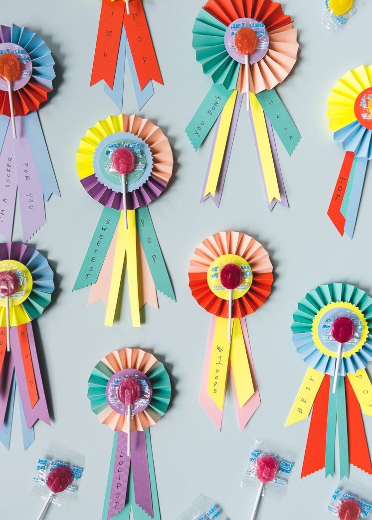 Father's Day LolliPOP Prize Ribbons -   22 prize ribbon crafts ideas