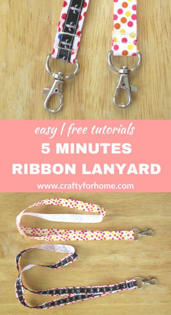 Easy Ribbon Lanyard -   22 prize ribbon crafts ideas