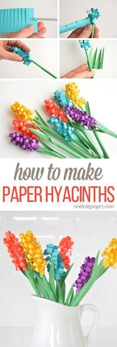 How to Make Paper Hyacinth Flowers -   22 spring crafts to make
 ideas