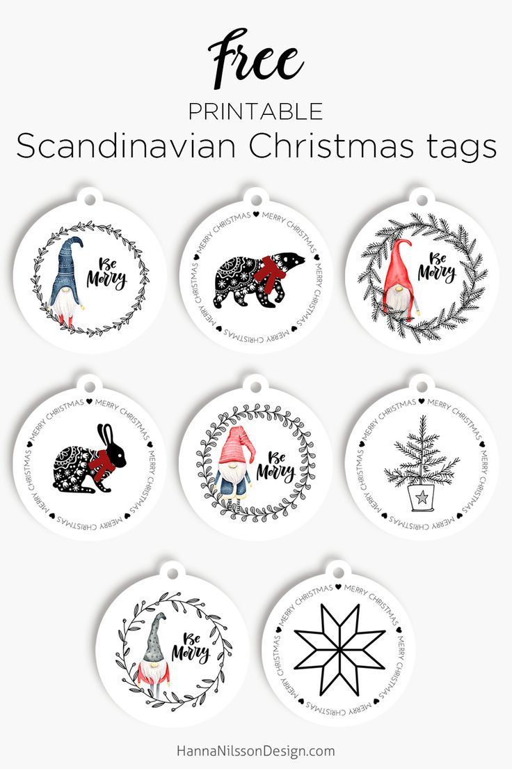 Scandinavian Christmas tags -   23 scandinavian christmas decor
 ideas
