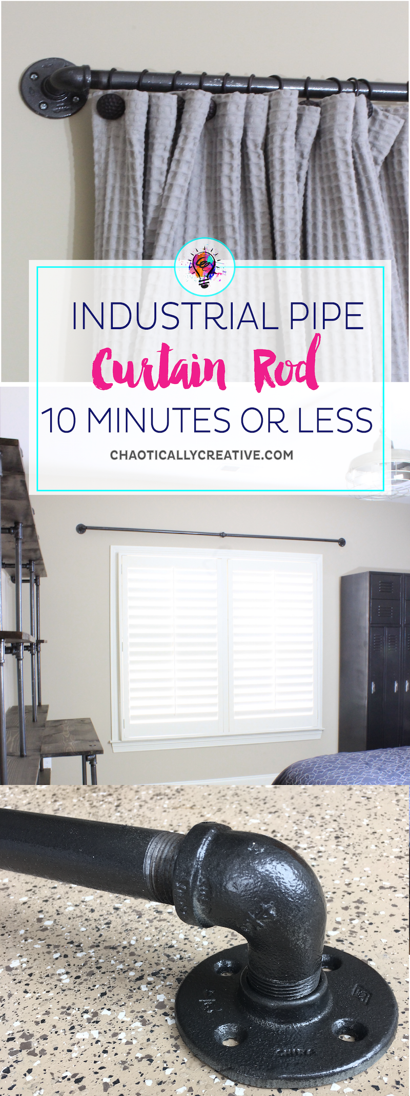 Easy DIY Curtain Rods -   24 diy curtains rods
 ideas