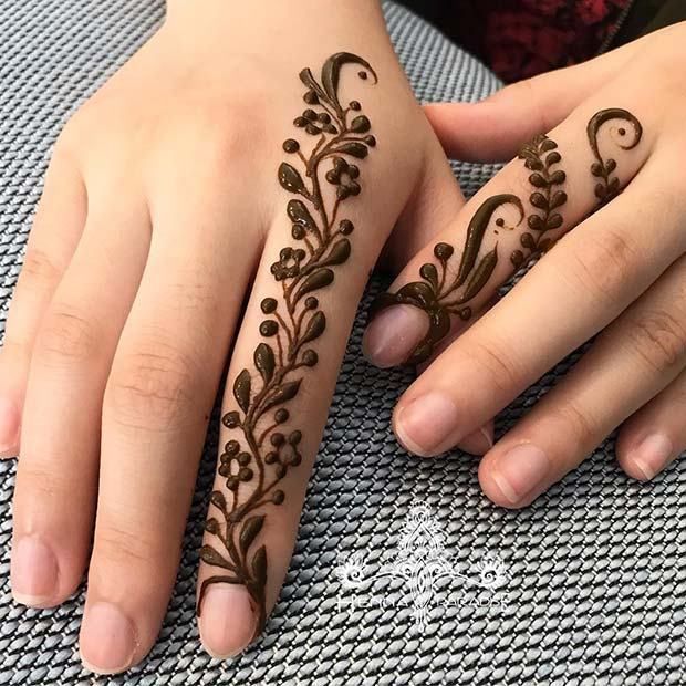 Simple Henna Designs That Are Easy to Draw -   7 simple tattoo henna
 ideas