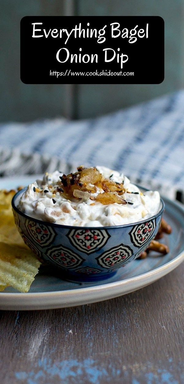 Everything Bagel Onion Dip -   8 cold dip recipes
 ideas
