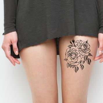 Twin Rose -   8 tattoo oberschenkel henna
 ideas