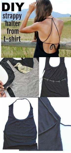 No Sew Tshirt Refashion -   10 DIY Clothes No Sewing tshirt
 ideas