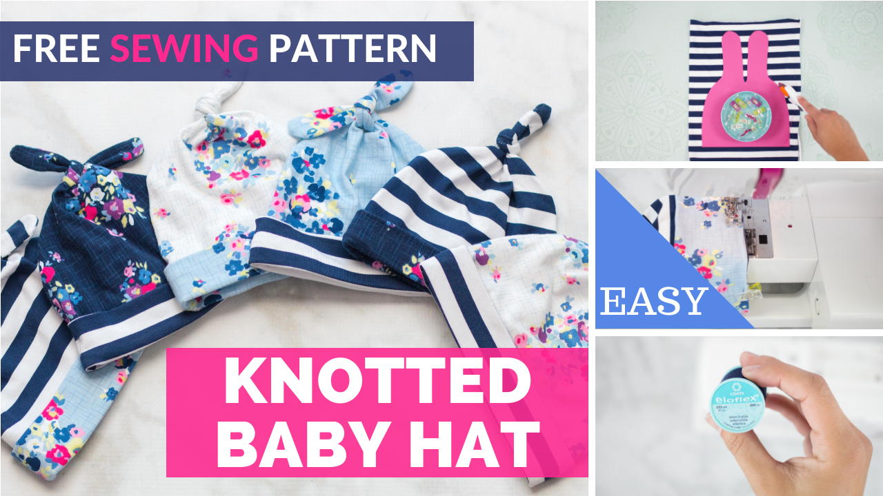 Double Top Knot Baby Hat Free Sewing Pattern -   10 DIY Clothes Videos crafts
 ideas
