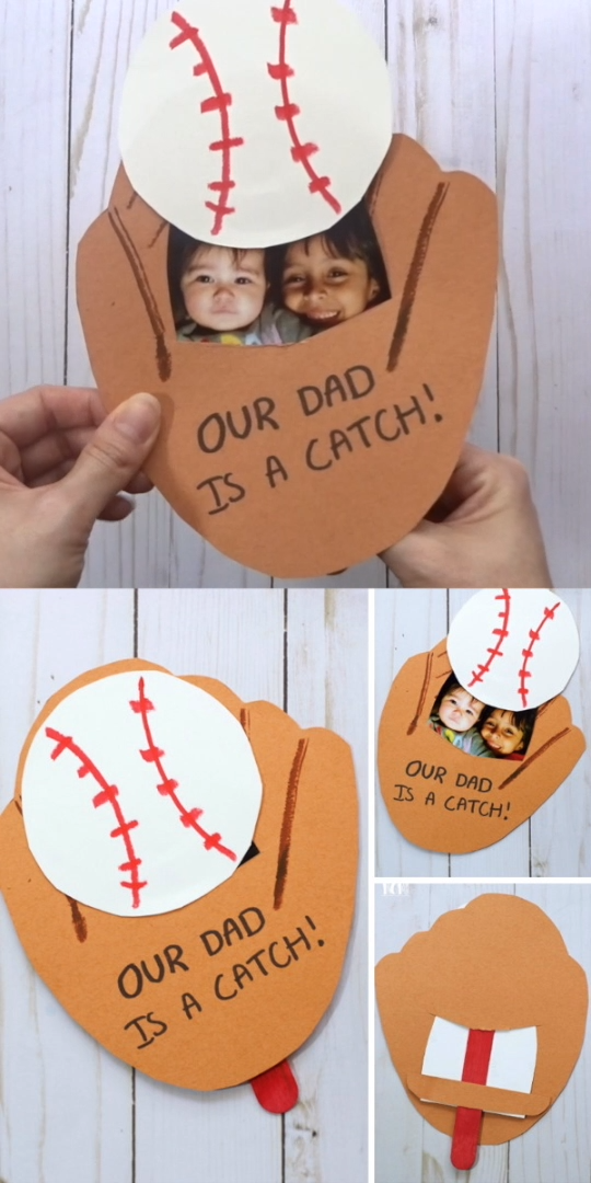 Baseball Father's Day Pop-Up Card -   10 DIY Clothes Videos crafts
 ideas