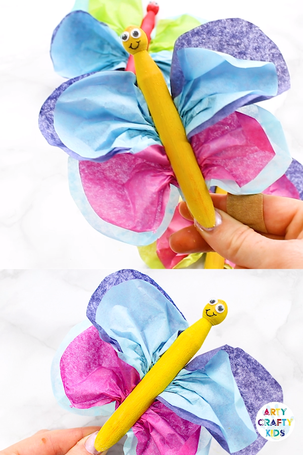 Clothespin Butterfly Craft for Kids -   10 DIY Clothes Videos crafts
 ideas