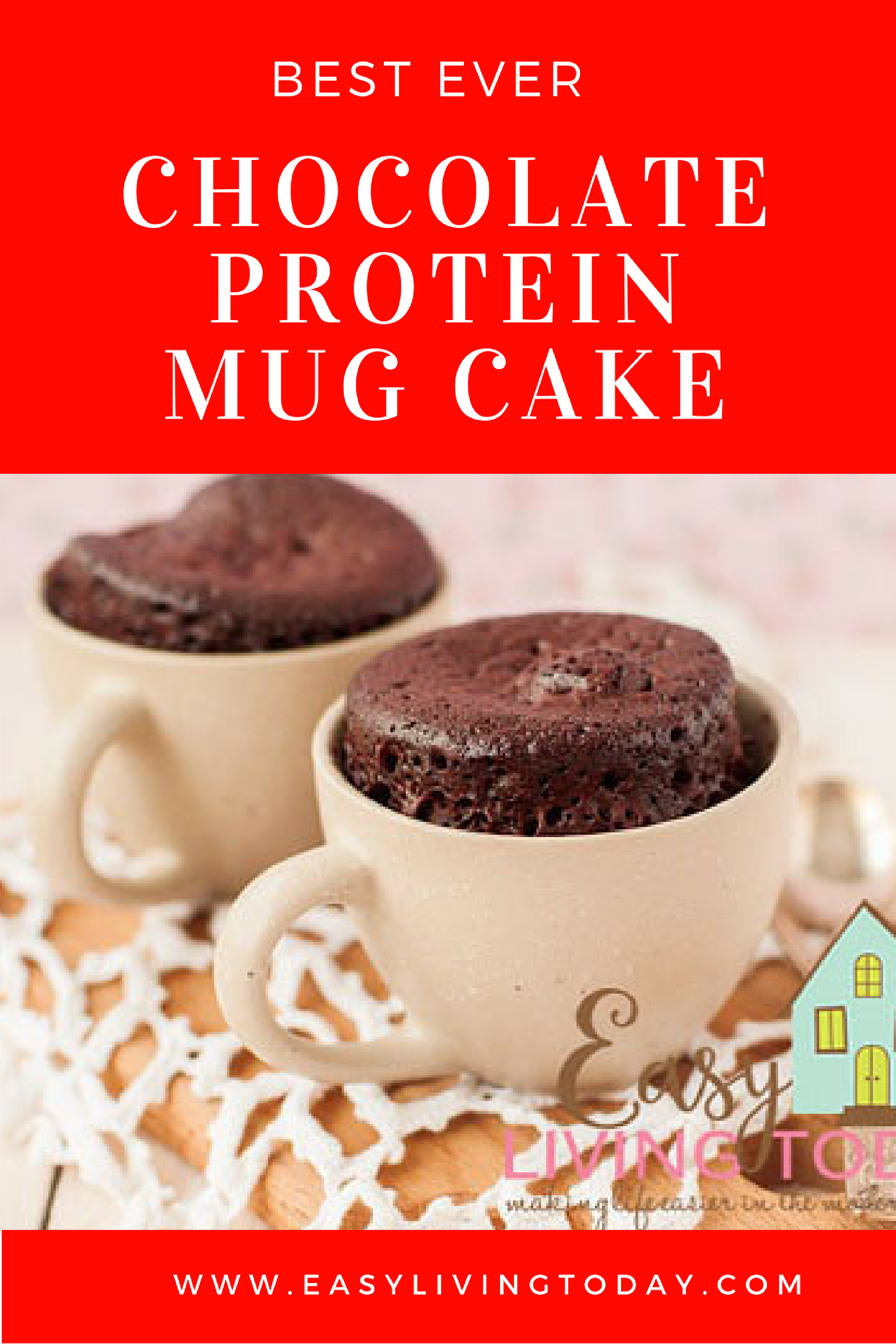 Best Ever Chocolate Protein Powder Mug Cake Recipe for Clean Eating -   11 cake Mug clean eating
 ideas
