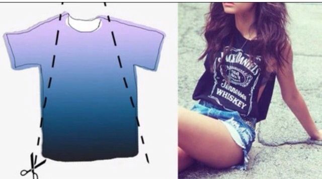 5 DIY Summer Ideas to Cut your T-shirts -   11 DIY Clothes Tshirt thoughts
 ideas