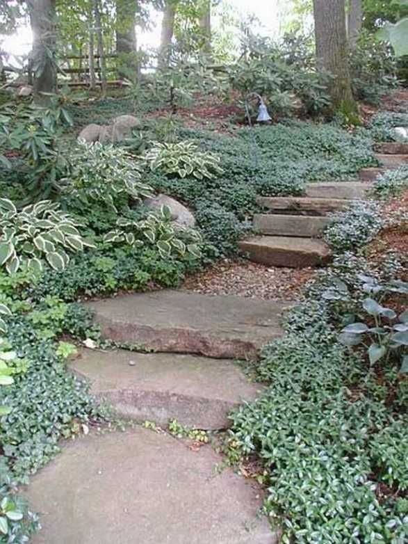 11 garden design Slope outdoor steps
 ideas