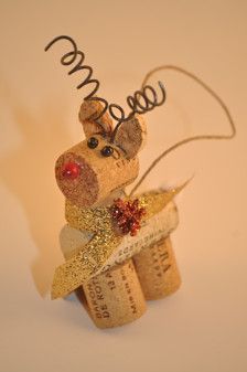 14 cork holiday crafts
 ideas