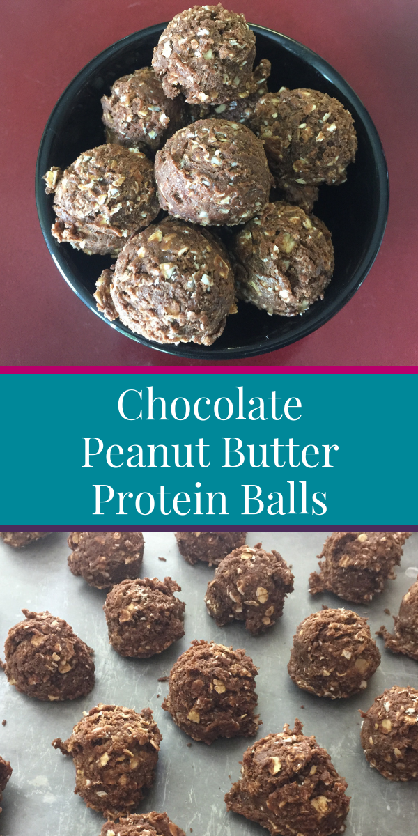 No Bake Chocolate Peanut Butter Protein Balls -   14 healthy recipes Yummy protein
 ideas