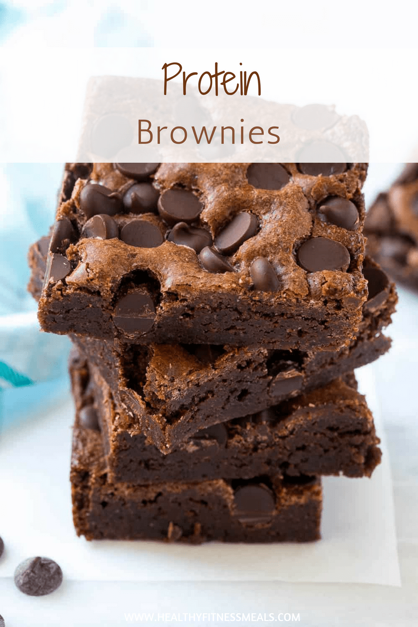 Healthy Protein Brownies -   14 healthy recipes Yummy protein
 ideas